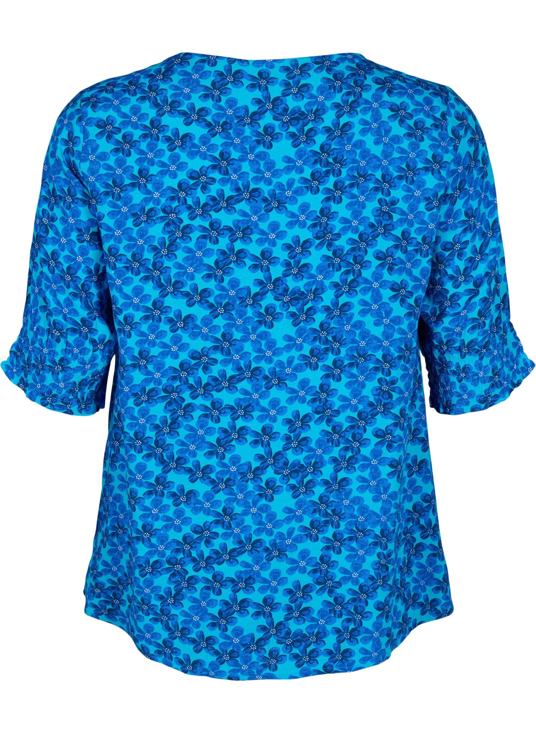 Viskosebluse med knapper