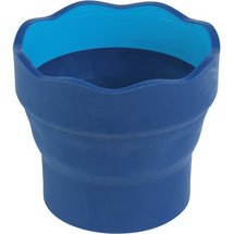 FABER-CASTELL Gobelet CLIC & GO, bleu