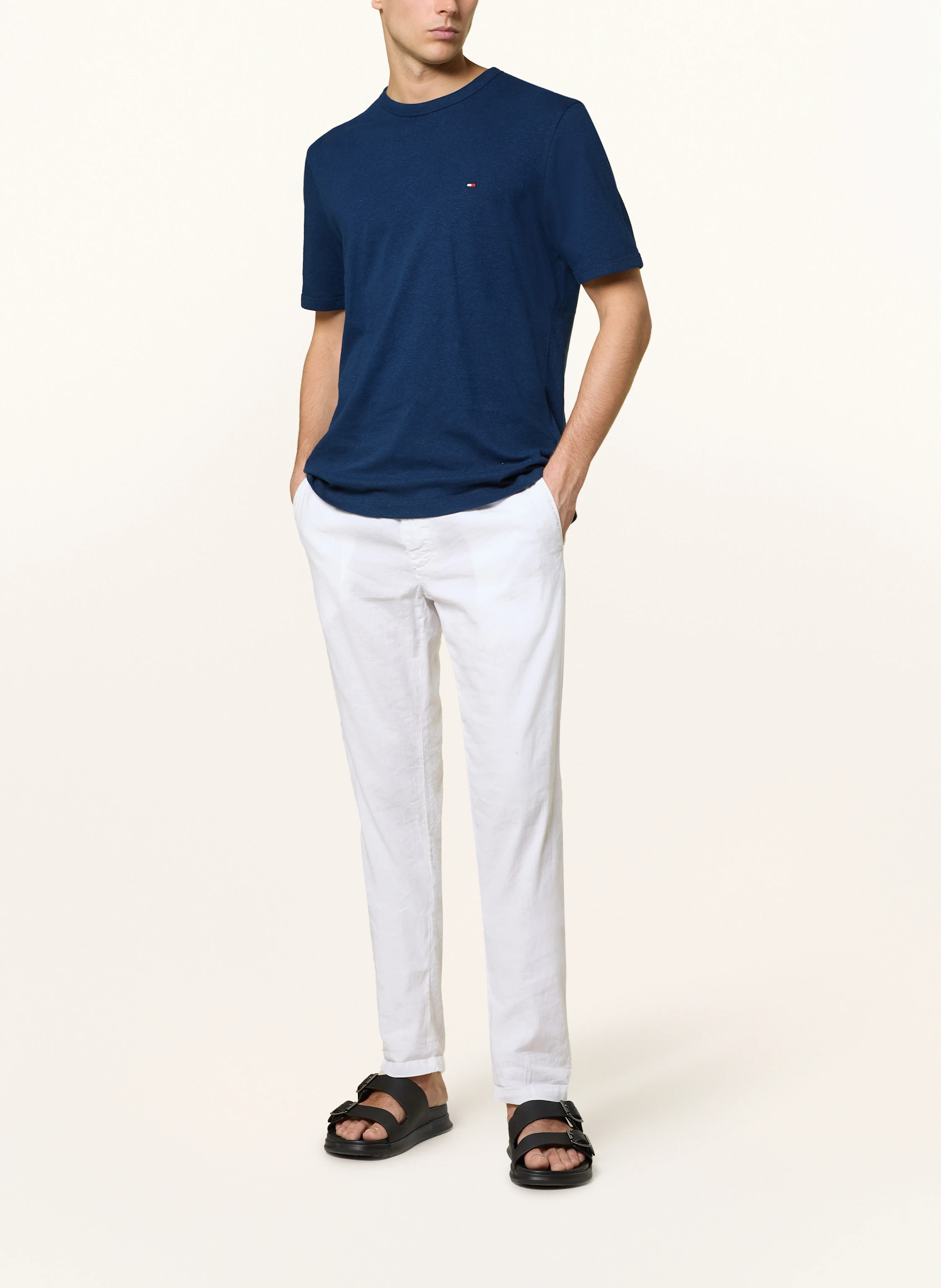 TOMMY HILFIGER T-Shirt mit Leinen