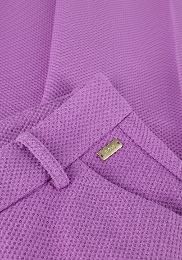 POM AMSTERDAM lila pom amsterdam wijde broek pique wide leg purple pants
