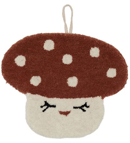 OYOY V?gt?ppe - 26x31 cm - Mushroom - Red/White