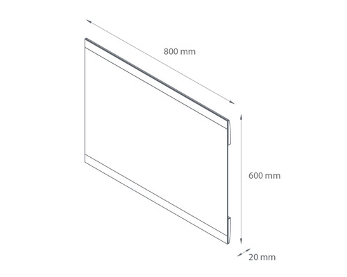 LED badkamerspiegel EMMA 60x80 cm 12 W