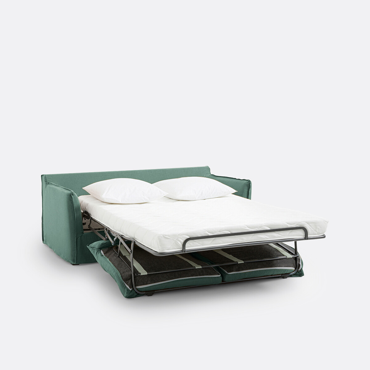 LA REDOUTE INTERIEURS<br>Slaapbank H14 cm, gekreukt linnen, Odna