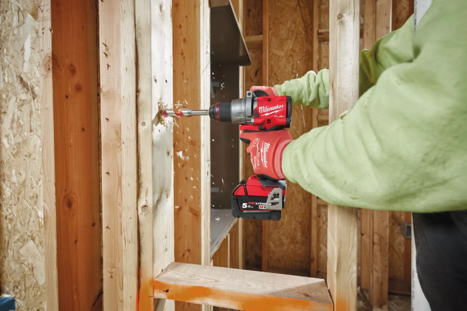 Milwaukee M18 FDD3-502X FUEL™ boorschroefmachine (2x 5.0 Ah accu) in HD box - 158Nm - 18V