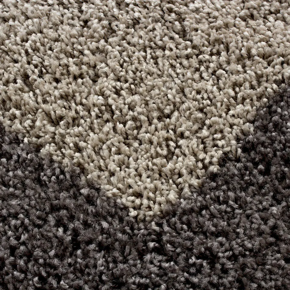 Basic Shaggy Kader vloerkleed Taupe Hoogpolig - 160x230 CM