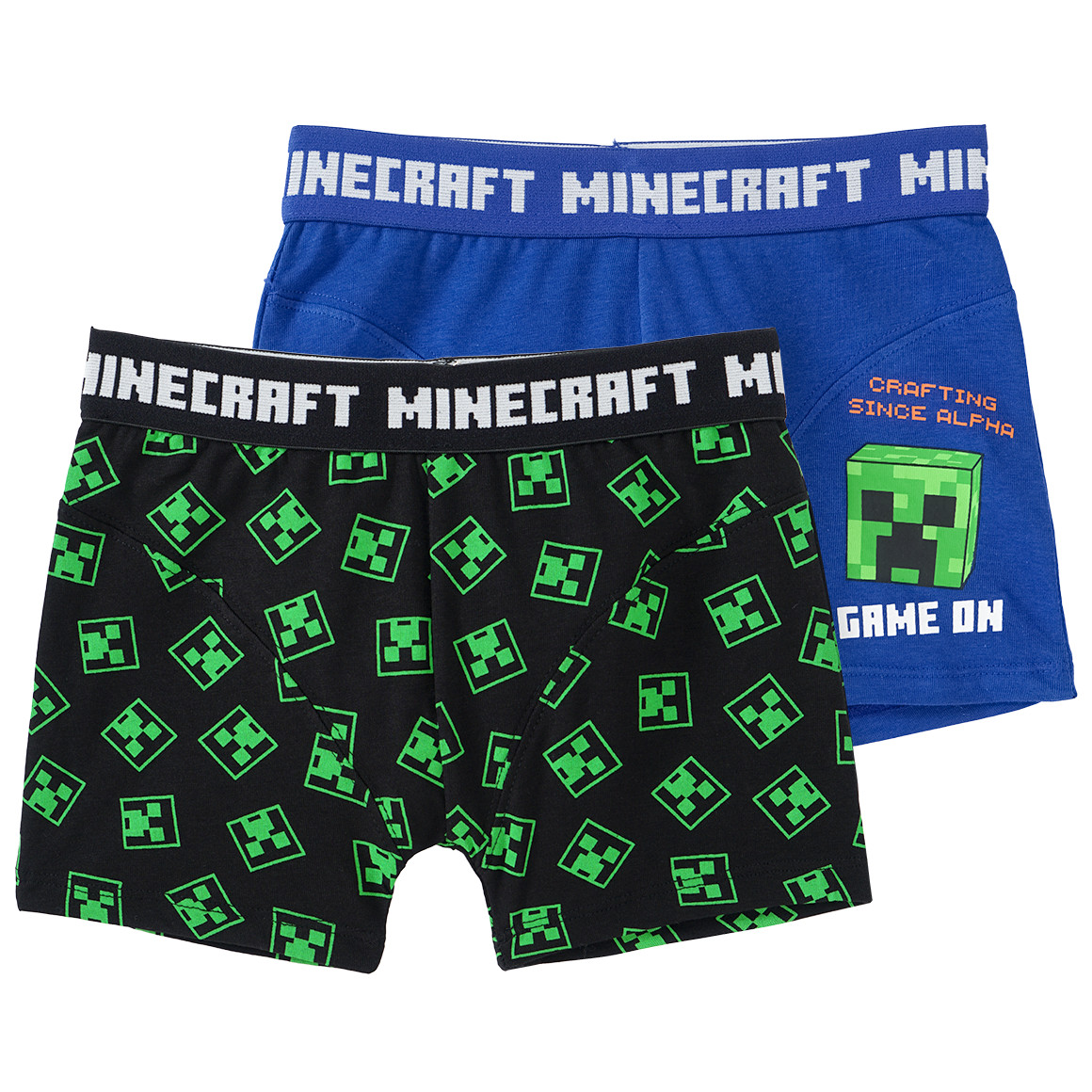 Topolino 2 Minecraft Boxer im Set blau / schwarz