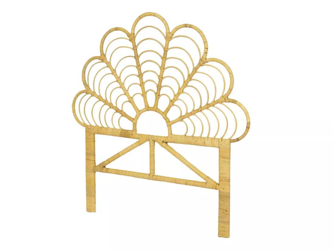 Tête de lit 110 cm - Rotin - Naturel - FLOSIA