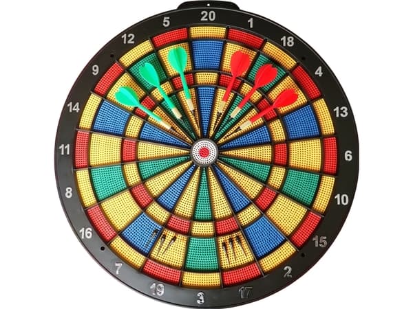 Mykt perforert dartbrettsett Dartspill KUBISPORT 45 cm