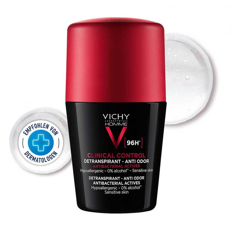 Vichy Homme Deo Clinical Control 96h Roll-on, 50 ml