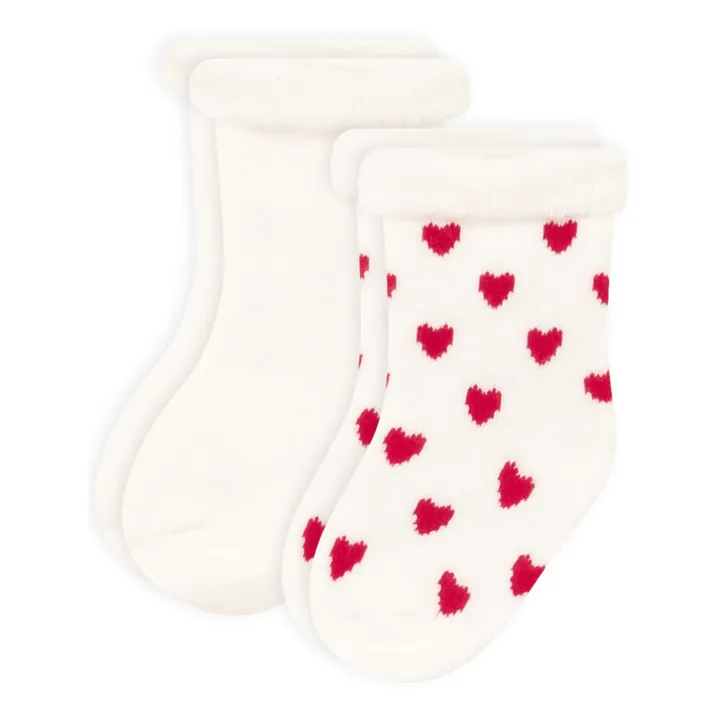 Petit Bateau Lot 2 Paires de Chaussettes Tricots | Blanc