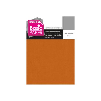 Pickup - Carton de lin - A4 (210 x 297 mm) - 215 g/m² - 10 feuilles - rouille