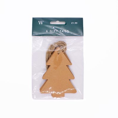 Kraft Tree Tags - Pack Of 6