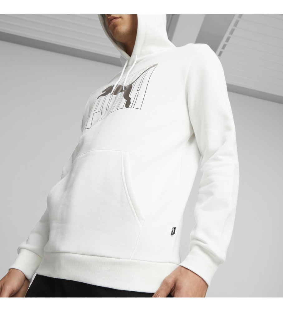 Puma Sudadera Ess+ Logo Lab Holida branco