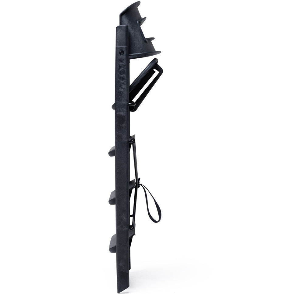Køb KAOS Charcoal Black Klapp Højstol Recycled Med KLAPP® Sikkerhedsbøjle Og Bakke Bundle