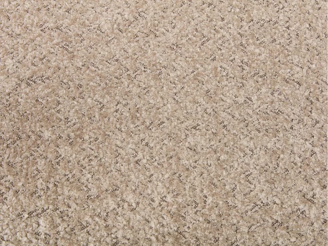 Lot de 6 chaises avec accoudoirs en tissu bouclette et bois d'hévéa - Taupe et naturel - SOLUNA