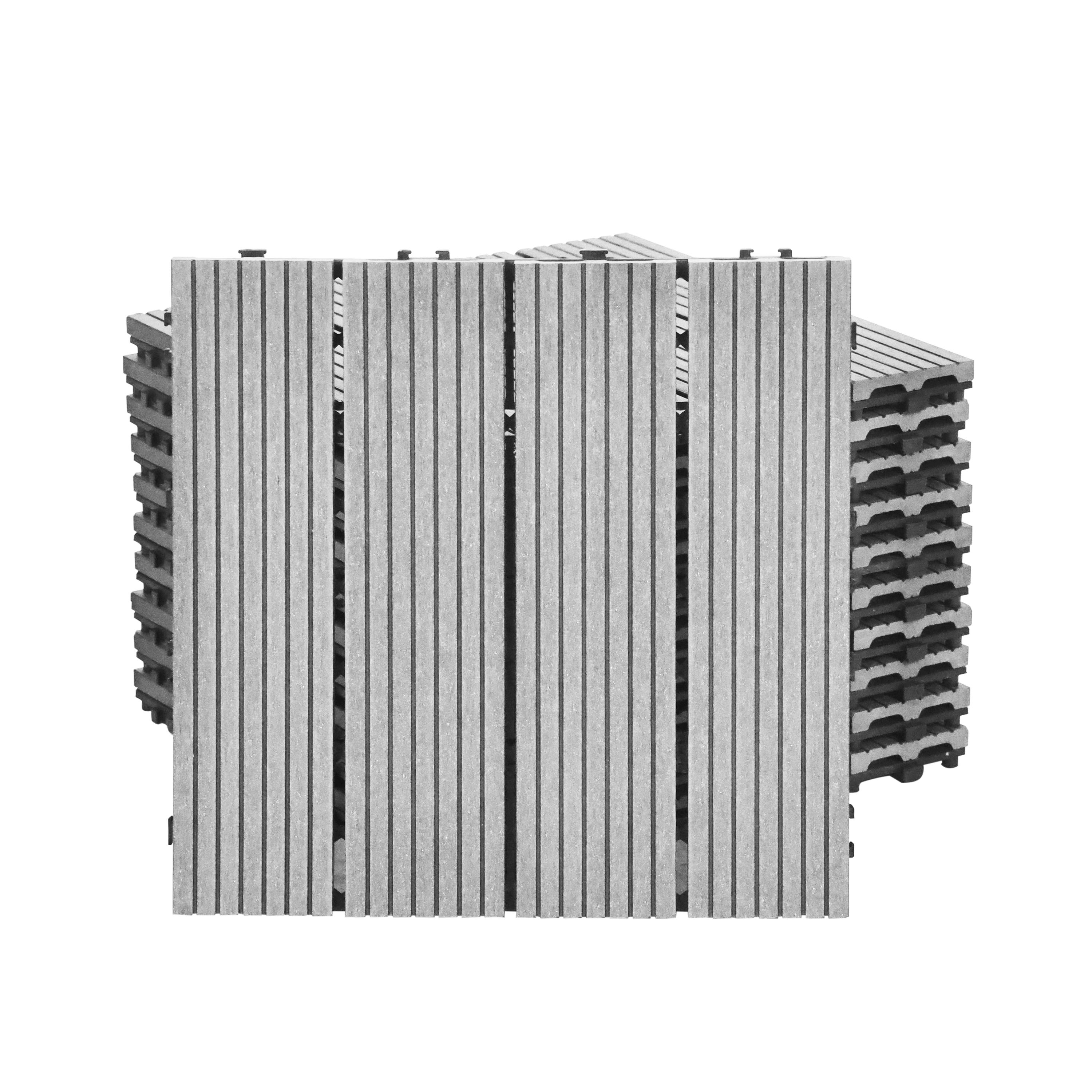 Bodenplatte PALMER 11er Set 30 x 30 cm grau