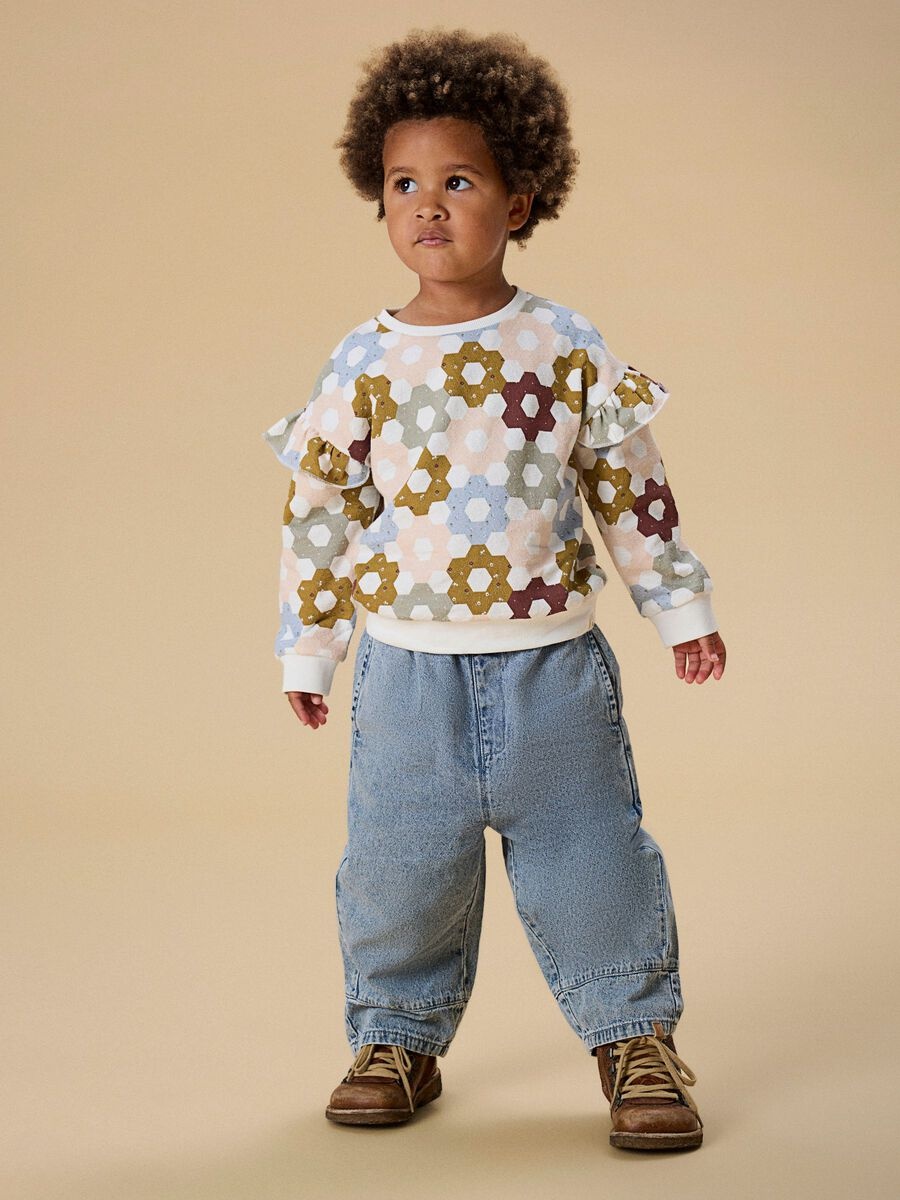 Lil' Atelier Lil' Atelier jeans wide NMFTaya 1166-FD  medium blue denim