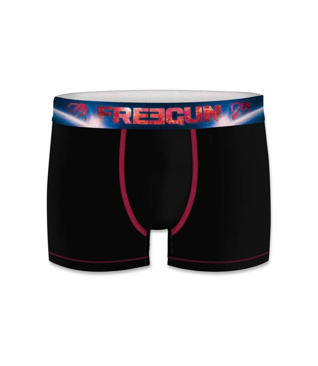 FREEGUN Boxer Homme Coton bio BCBASS2 Noir Rose