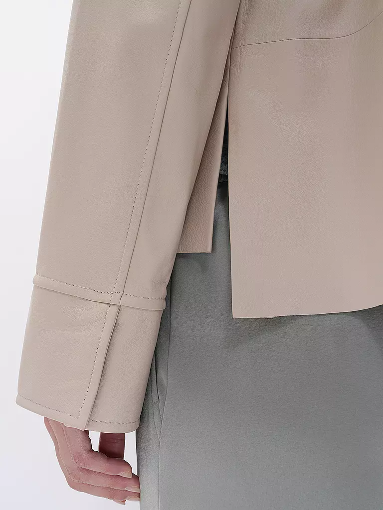 RIANI Lederjacke creme