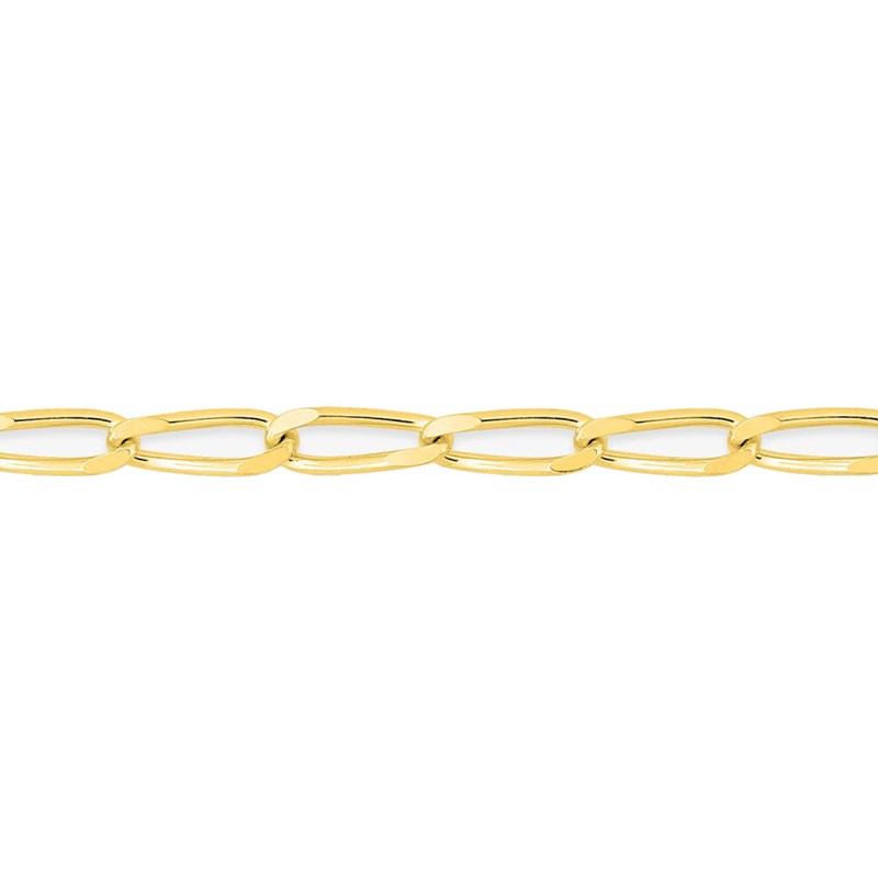 Bracelet Mixte 18 cm - Cheval - Or 18 Carats - Largeur 2 mm