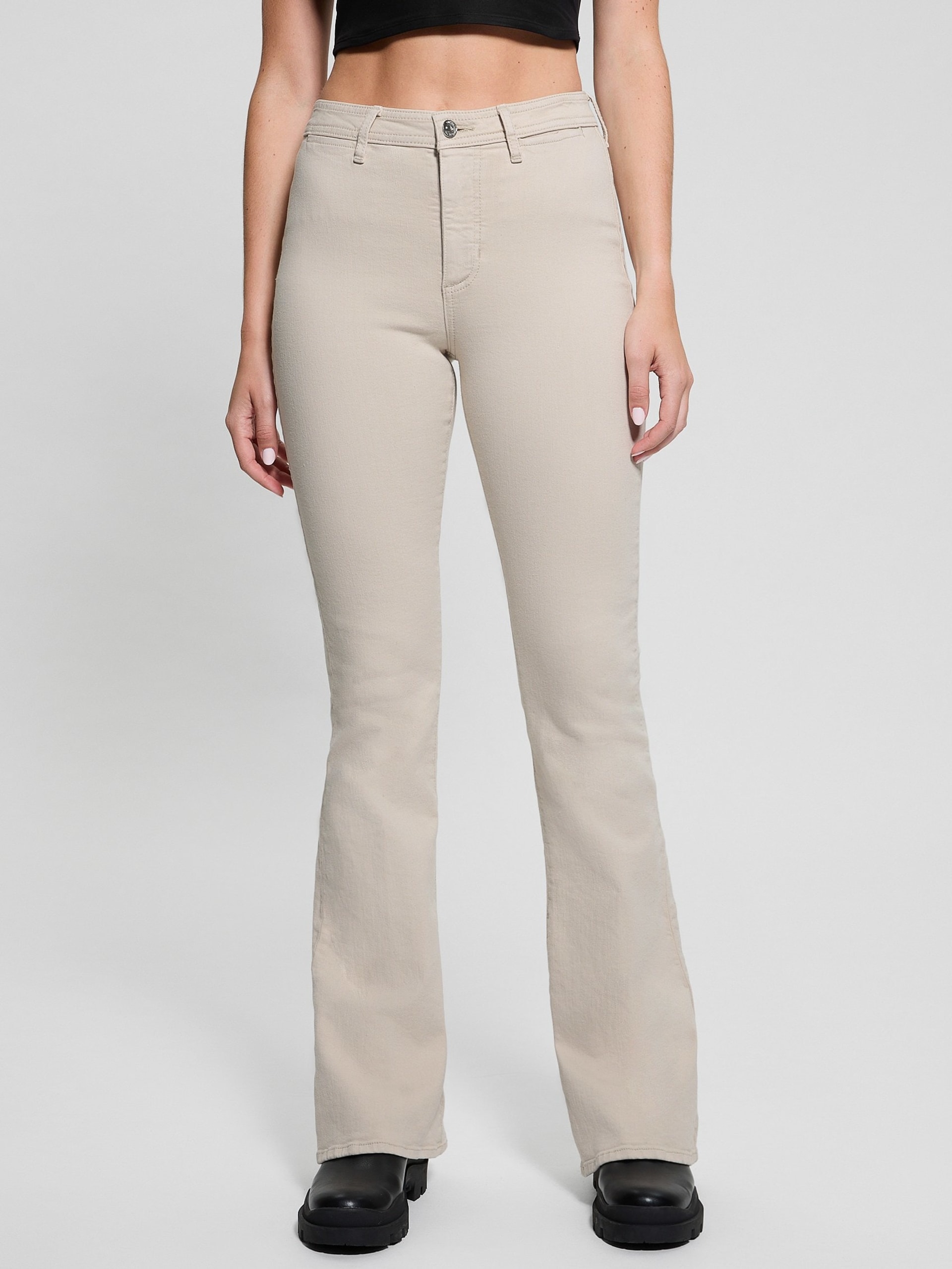 Calça jeans flare de cintura alta Eco Belle