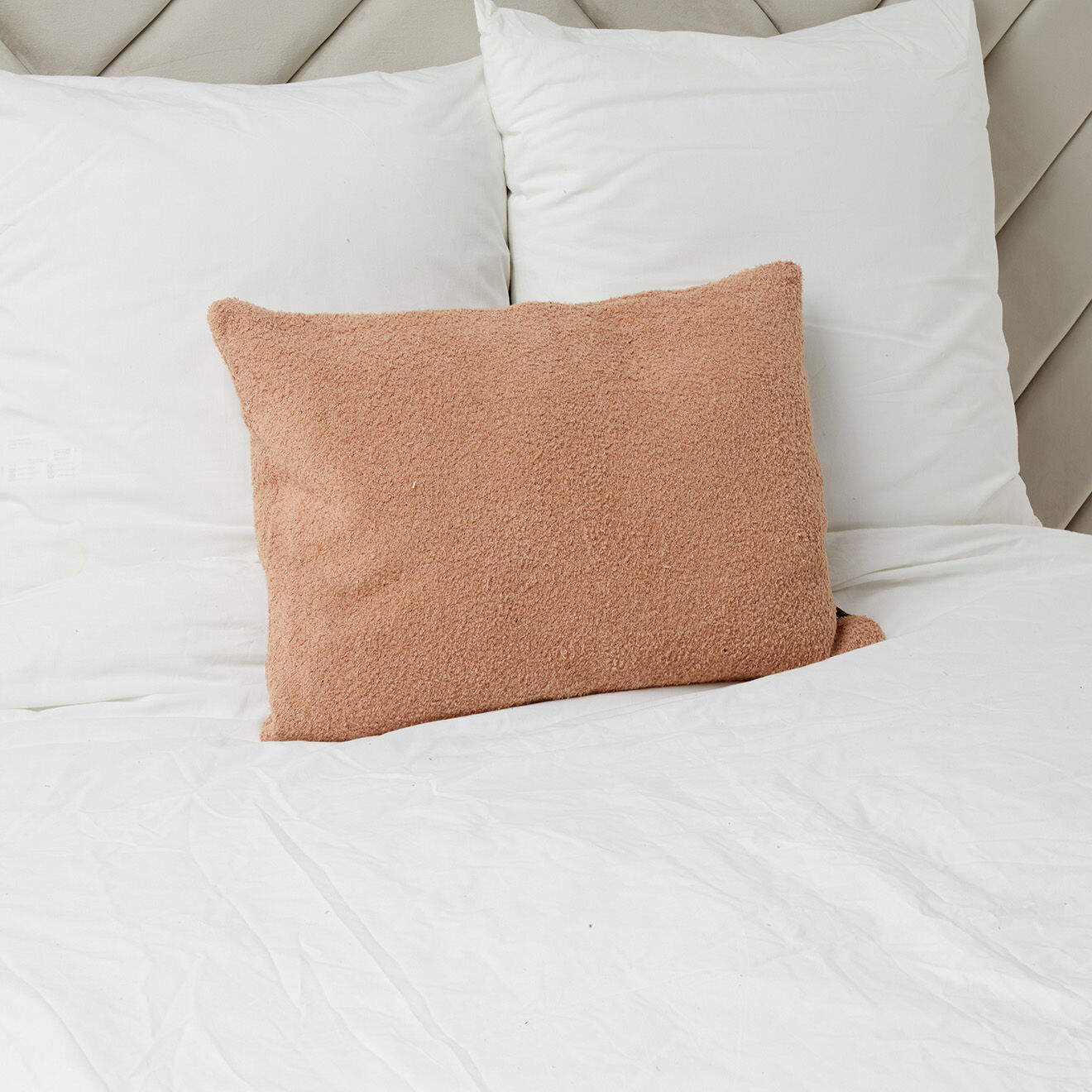 Haomy Housse de coussin bouclette Erode cimarron - 40x60 cm