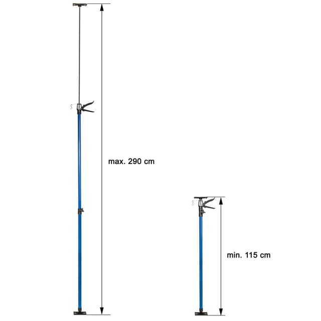 2 loftstøtter 115 – 290cm