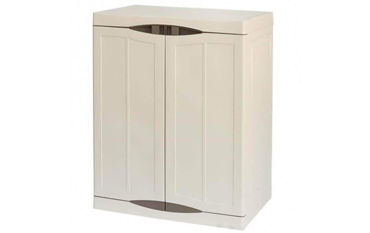 Gartenschrank Beige<br>Kunststoffschrank für den Garten, beige
