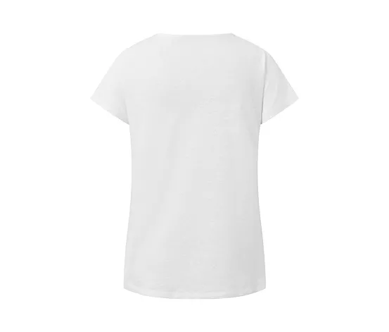Shirt aus Leinenmix, cremeweiß