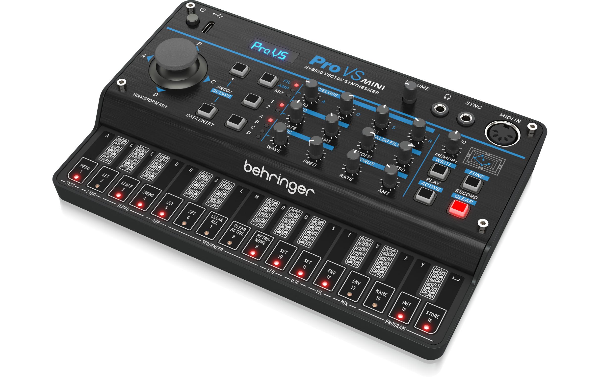 Synthesizer PRO VS MINITragbarer 4-stimmiger Hybrid-Synthesizer