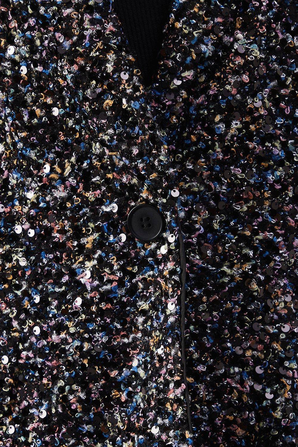 Warehouse Blazer Bouclé à Sequins Premium