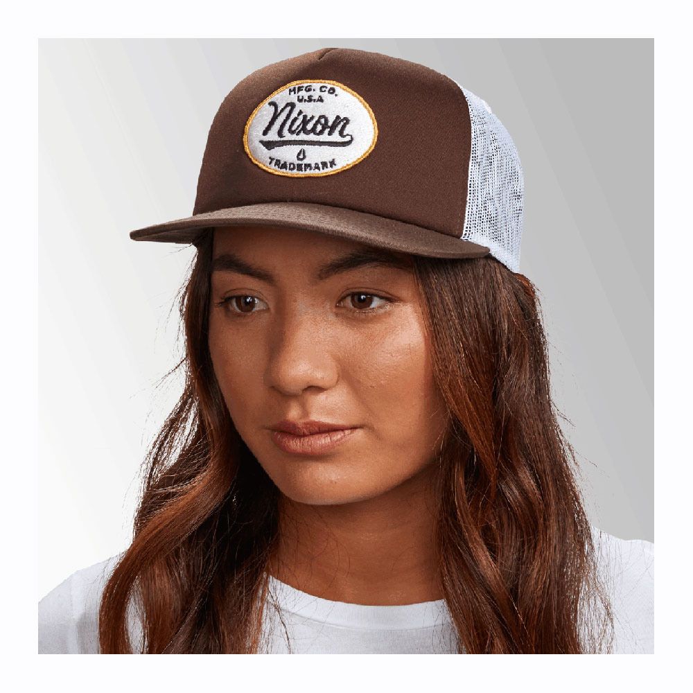 Nixon TIOGA - Casquette brown/white