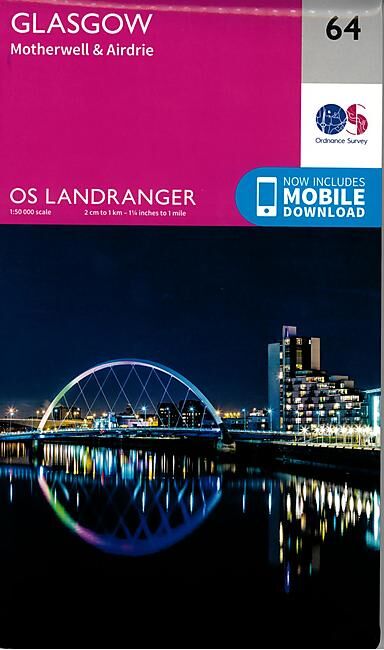 ORDNANCE SURVEY - 64 GB GLASGOW 1 50 000