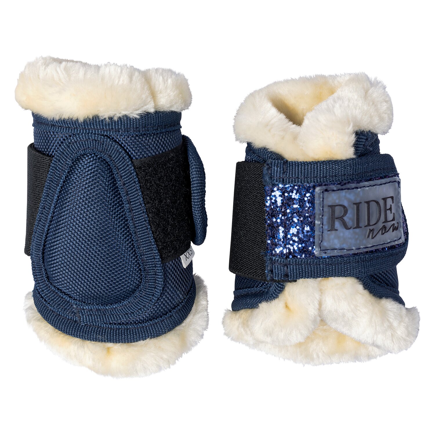 RIDE now Gamaschen FauxFur Glitzer - navy