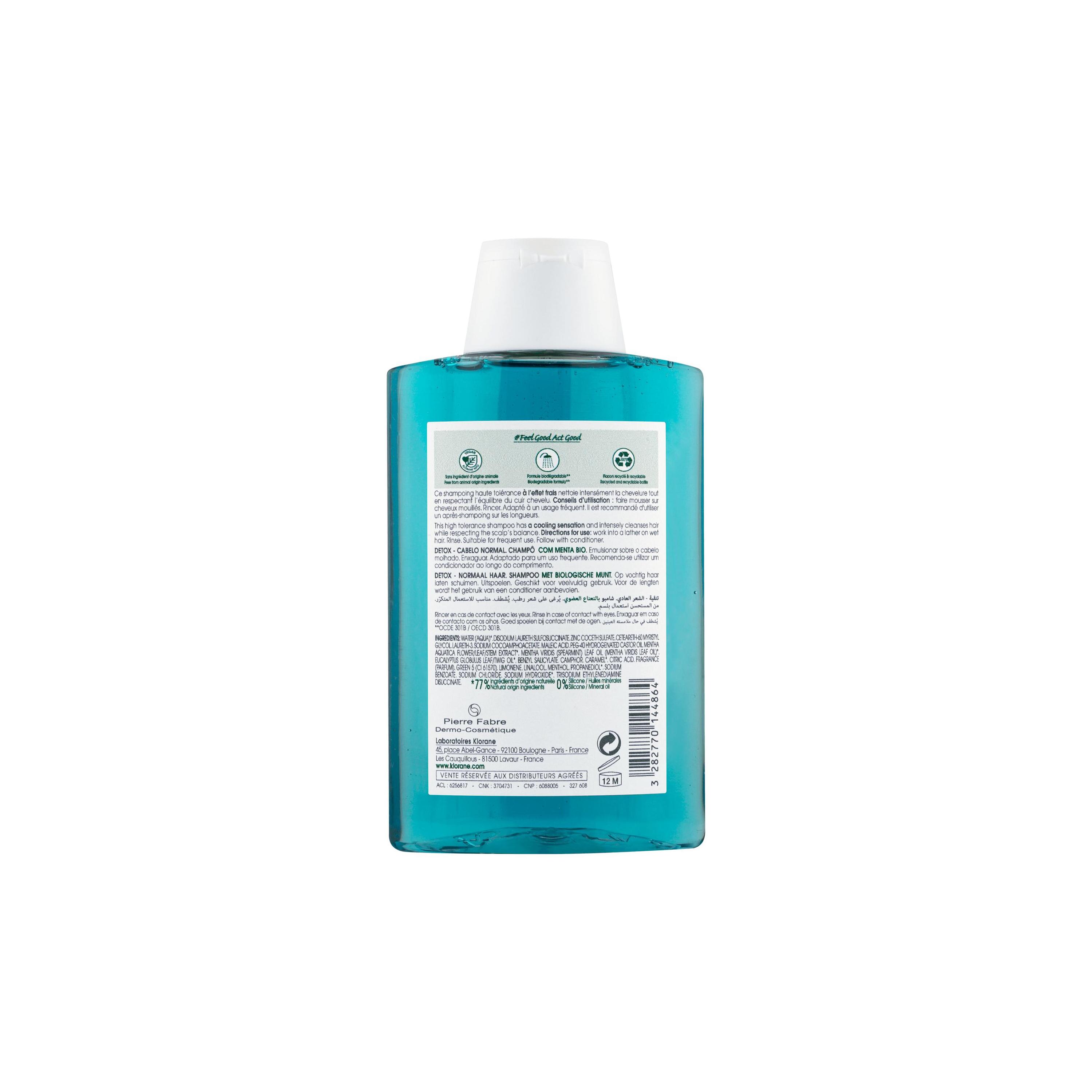 Klorane Shampoo liq Wasserminze Bio Fl 200 ml