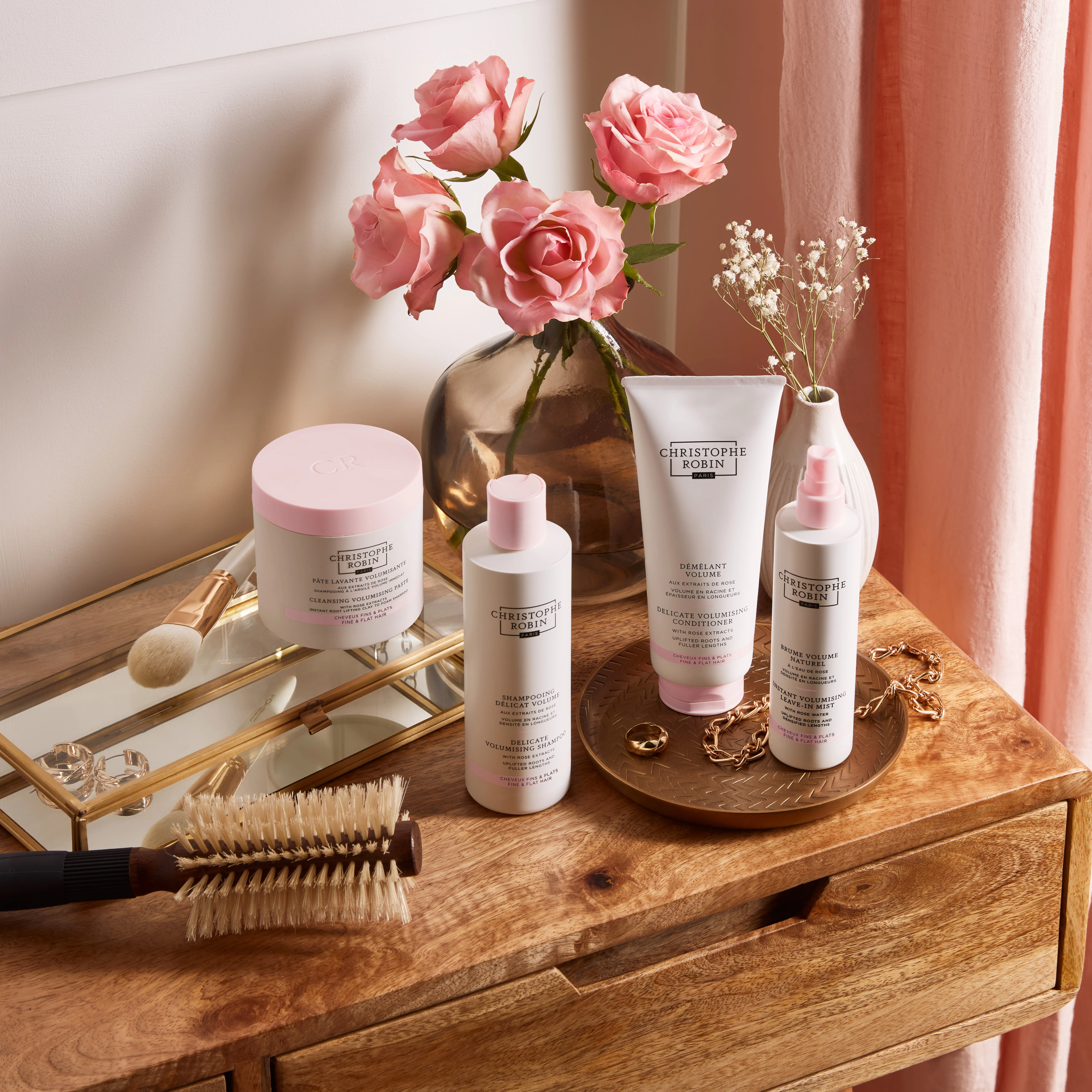 Shampooing volume aux extraits de rose |