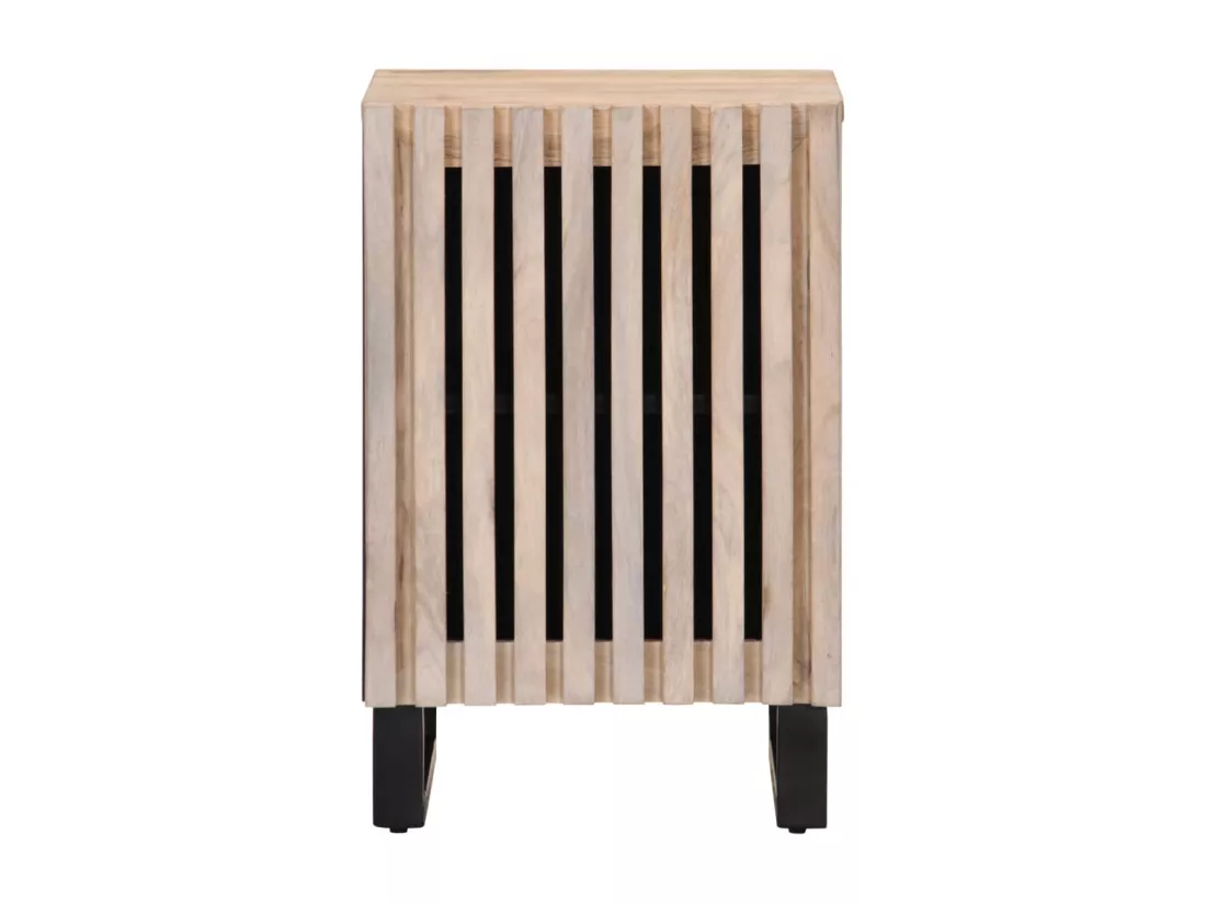 Armoire de salle de bain 38x34x58 cm bois massif de manguier