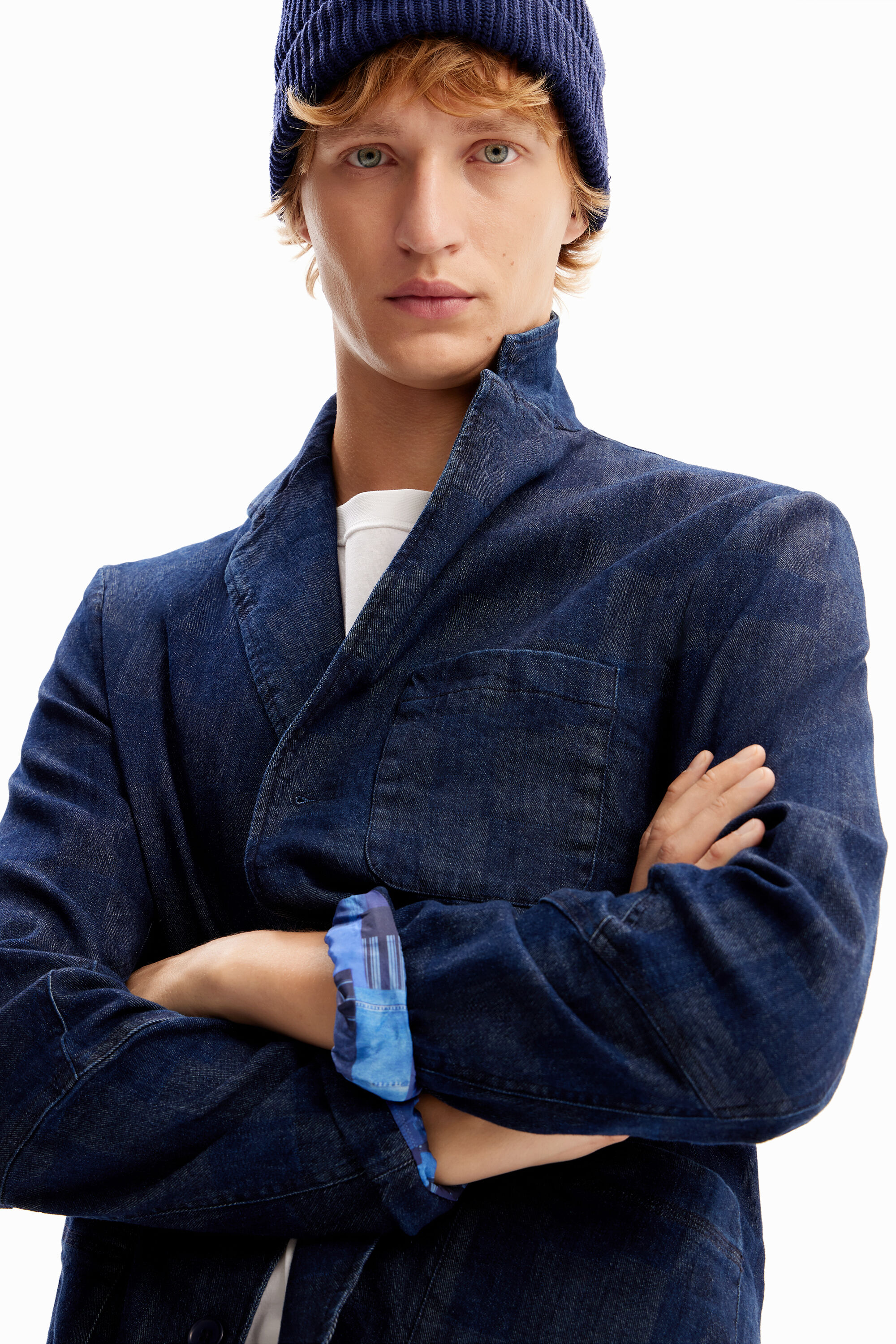 Blazer vaquera cuadros