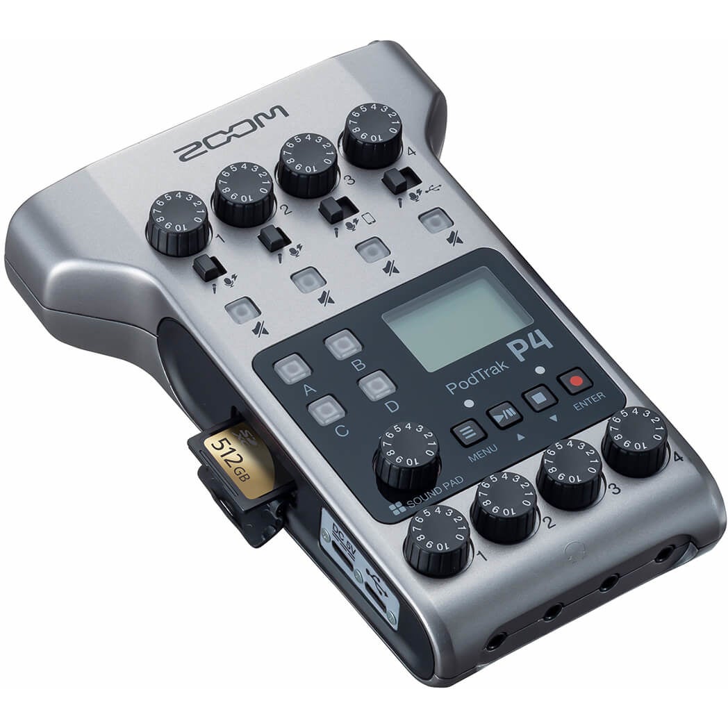 Zoom PodTrak P4 podcast recorder
