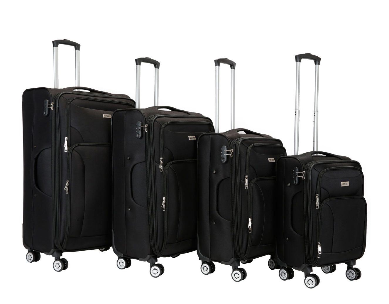 Reisekoffer RINO 4er Set schwarz