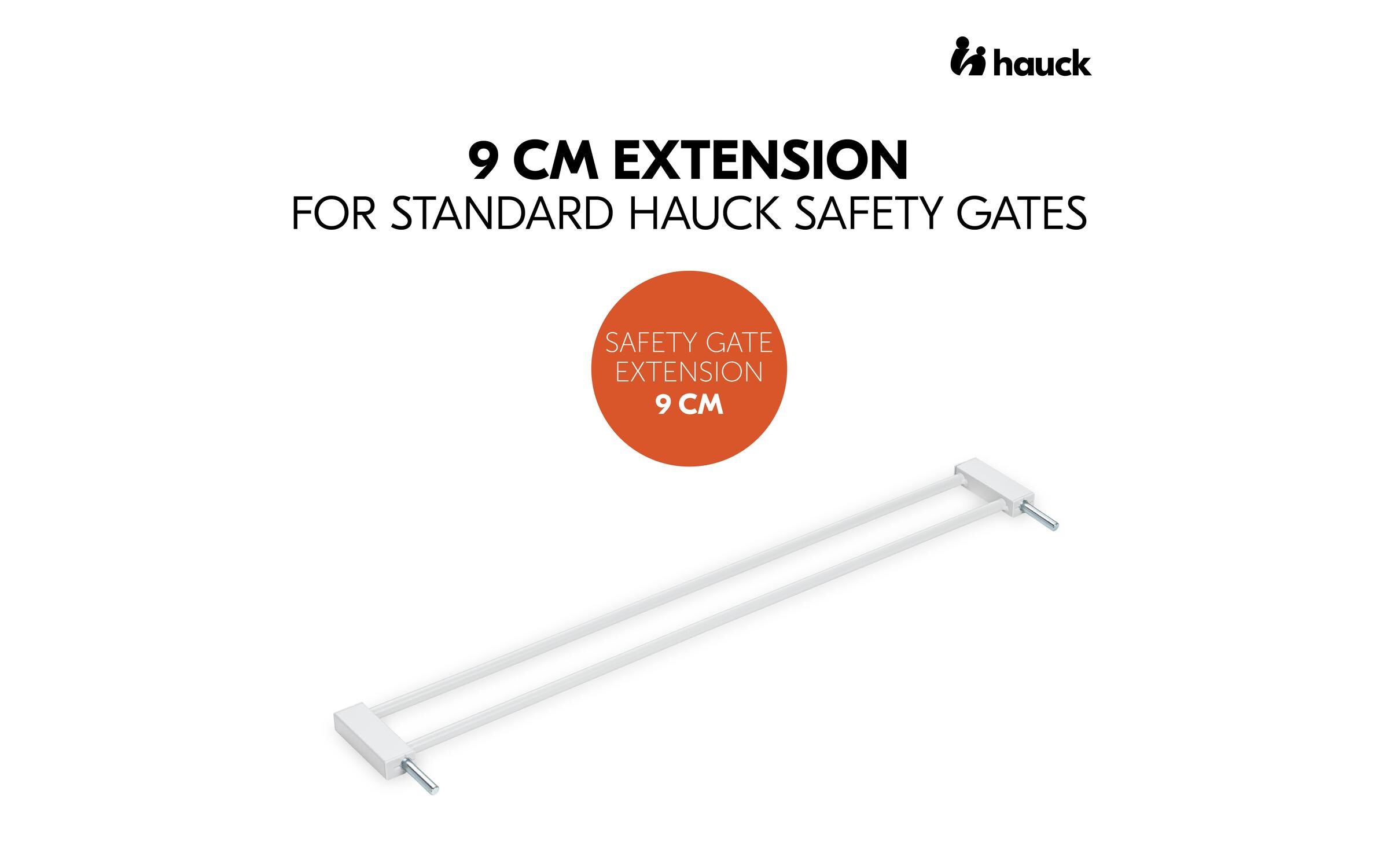 Verlängerung Türschutzgitter 9 cm WeissSafety Gate Extension für gängige Hauck Schutzgitter