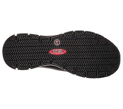 SKECHERS Schlupfschuh aus Leder schwarz