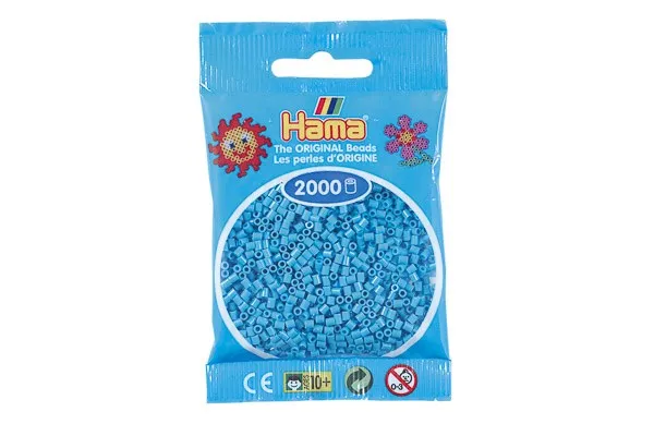 Hama mini perler 2000 stk. azurblå