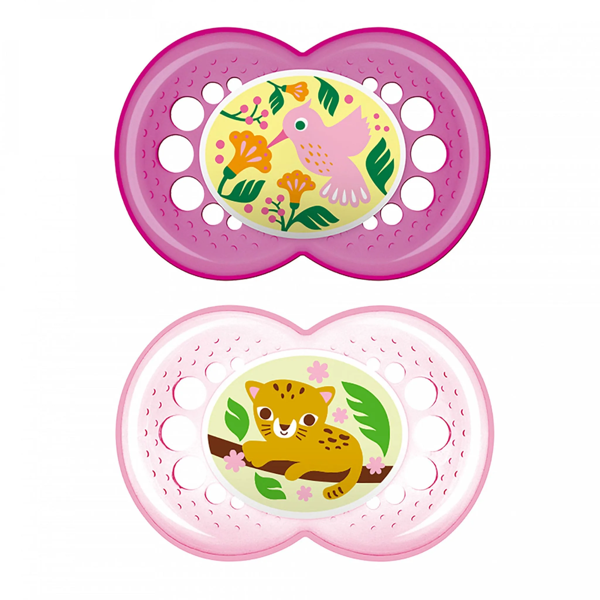 Mam Baby Suce Orthodontique Crystal 6mois+ Paquet de 2