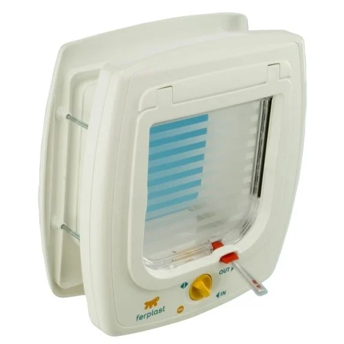 Conjunto de 7 portas automáticas para gatos Swing, brancas