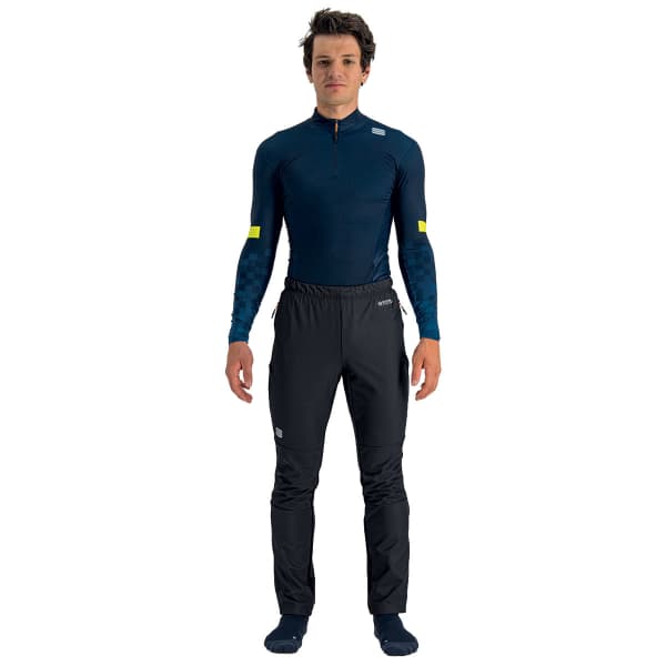 Pantalon ski de fond SPORTFUL SQUADRA PANT SHORT ZIP BLACK