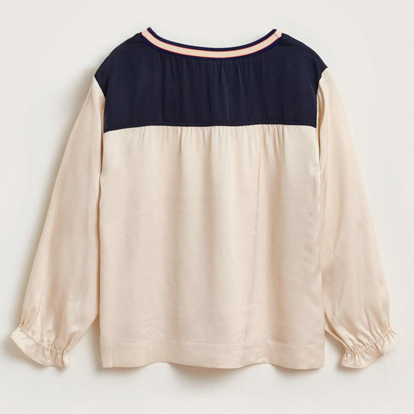 Bellerose Blouse Astrid ample et fluide beige