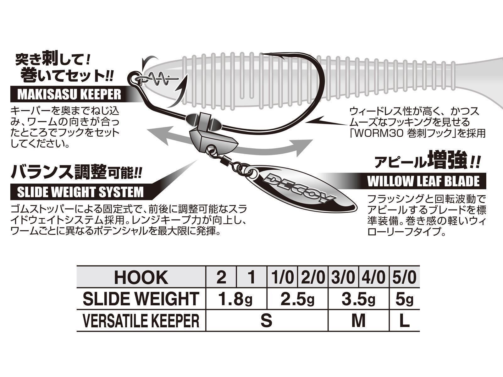 Makisasu Blade Gold Worm230G - Size 2/0 (2.5g)(DECOY)