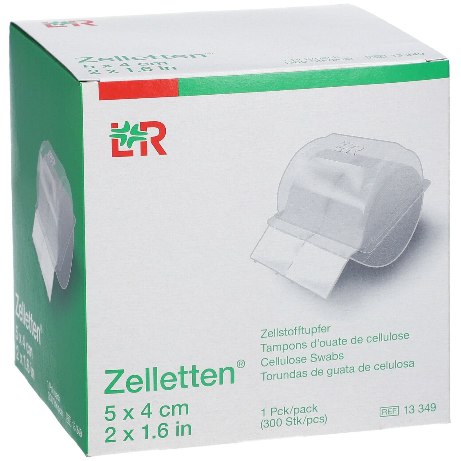 Zelletten Tupfer gerollt unsteril 5x4cm