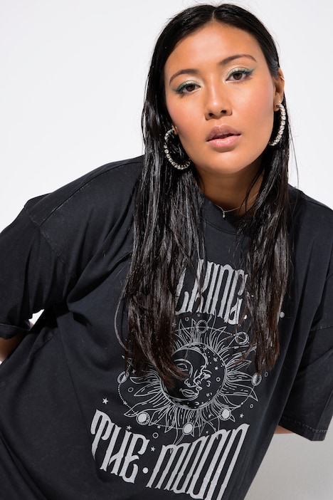 T-Shirt, Oversized, Vintage Look, Sun-Print